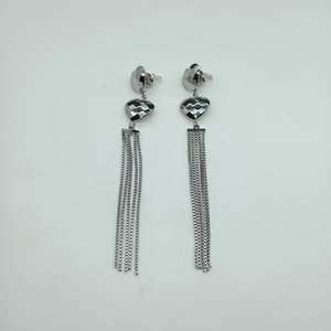 Fashion Drop <b>Earrings</b> 316L Stainless Steel PVD Gold Plating Tassel Design For Women - Product Image 1
