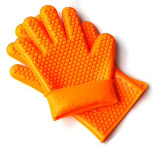 Gant de <span class=keywords><strong>cuisine</strong></span> antidérapant en silicone résistant à la <span class=keywords><strong>chaleur</strong></span>, multi-usages, avec logo personnalisé, vente en gros d'usine, durable - Product Image 1