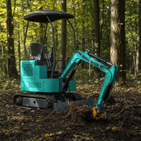 Mini-excavatrice compacte sur chenilles 1750 kg, 29 kW 39 CV, avec moteur Laidong et pompe à engrenages, pour travaux de renouvellement urbain, de canalisations et de rénovation de vergers