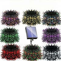 Guirlandes lumineuses solaires LED étanches pour extérieur, lumières féériques pour Noël, Halloween, jardin, patio, mariage, fête, festival, décoration