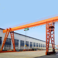 Pont roulant semi-portique à poutre simple 2 tonnes 5 tonnes avec palan électrique Équipement de levage d'atelier Direct usine