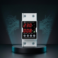 Dispositif de protection de circuit domestique 220V, neuf, à réinitialisation automatique, limiteur de surtension/sous-tension et de courant 63A