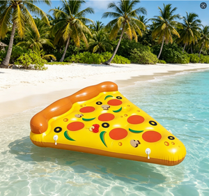 HC-042001 PVC Pizza-Shaped Durable Inflatable Pool Float for Adults-Summer Water Fun - Product Image 1