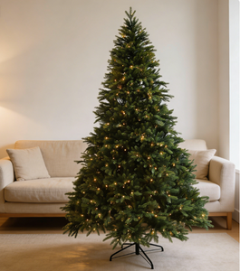 ต้นคริสต์มาสประดิษฐ์พร้อมไฟประดับ  ใบไม้ PE+PVC หนาแน่นเหมือนจริง  หน้าจอ LED  ไฟหลากสี 500-1000 ดวง  ทนไฟ - Product Image 1