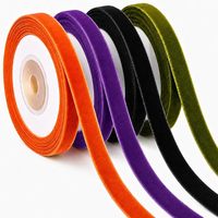 Ruban de velours de Noël Byron 25mm-38mm pour emballage, fabrication de nœuds pour cheveux et couture – Vente chaude, plusieurs couleurs