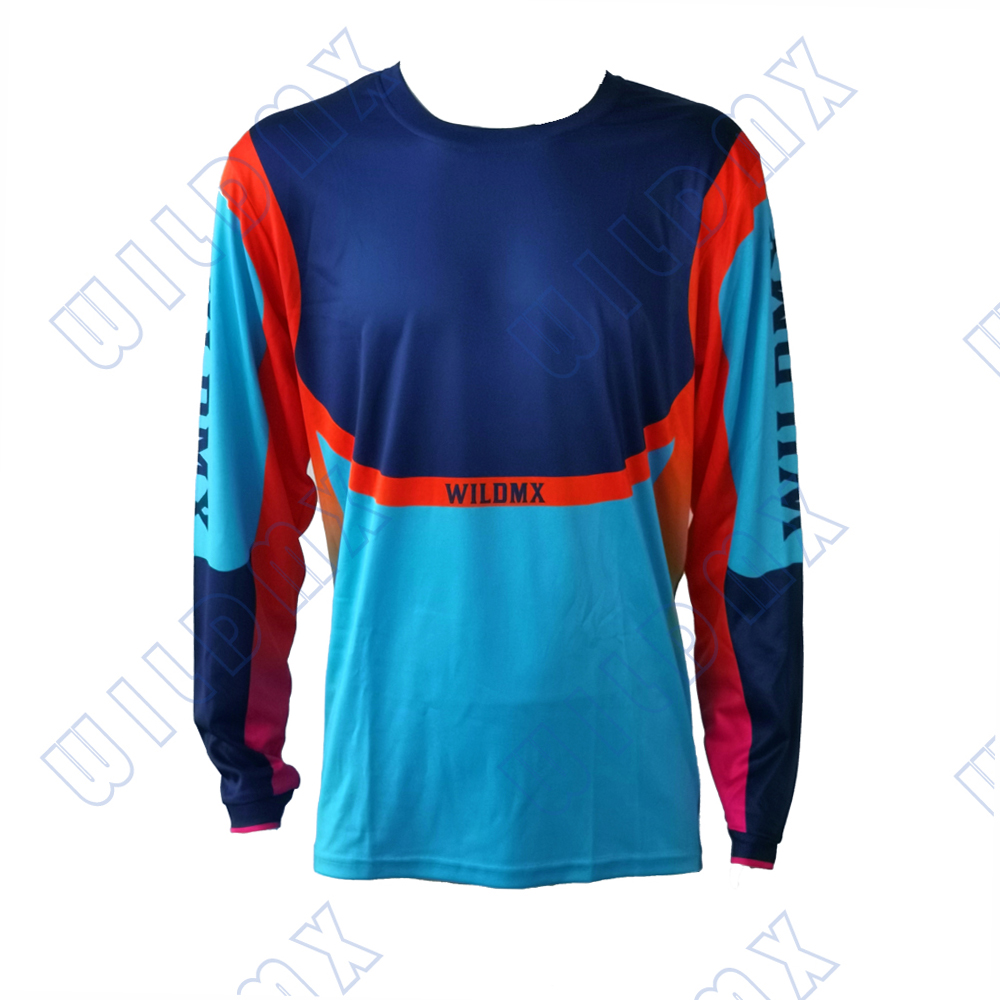 Джерси Wildmx 2021 для мотокросса, горнолыжного спорта, горного велосипеда, быстросохнущая футболка для велоспорта