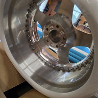 Harga Pabrik Baru SJ Velg 5 Spoke Sliver Star 2-piece T6061 Aluminium Alloy Rims 5x112 5x120 5x114.3 untuk BMW F30 E46 E90