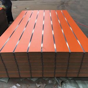 Slatwall MDF مشقوق مجلس/15 مللي متر 18 مللي متر PVC سطح فتحة جدران عجيزة لوحة مع خطافات معدنية - Product Image 5