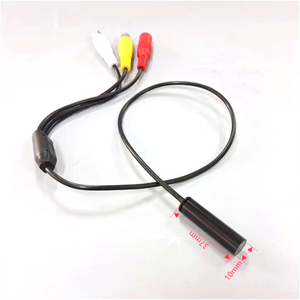 Camera An Ninh CCTV Siêu Analog Mni Cỡ Đạn 10Mm Đường Kính 37Mm Chiều Dài Mini Cmos Chống Nước Giao Diện RCA + D C - Product Image 5