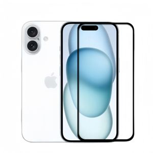 Protecteur d'écran trempé HD transparent haute définition pour <span class=keywords><strong>iPhone</strong></span> 16 16Pro Max 15 grand arc bord noir <span class=keywords><strong>protection</strong></span> d'écran en soie - Product Image 1