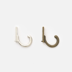 Zinc Alloy Wall <b>Hooks</b> Rectangle Shape Rust Resistant Simple Style For Cabinet Wardrobe <b>Kitchen</b> Bathroom Door Mounting - Product Image 3