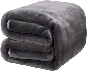 Wholesale Cheap Solid Color Flannel <b>Blanket</b> Ultra Soft Microfiber Throw Fleece Bed <b>Blanket</b> - Product Image 1