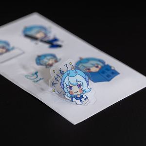 สติกเกอร์ไวนิลพิมพ์ลายการ์ตูนน่ารักแบบกำหนดเอง ขายส่งสติกเกอร์ใส PVC แบบแผ่น - Product Image 1