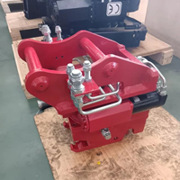 Coupleur rapide rotatif GJEM 360 pour excavatrice, mâchoires de serrage antidérapantes en acier Q355B, résistant à la corrosion, couple de 900-15000 Nm