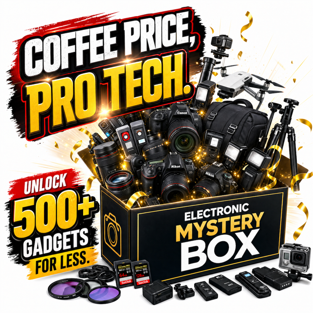 2026 COSMOVA Family Fun Electronics Mystery Box Surprise Phones, Gadgets & Collectibles for Everyone