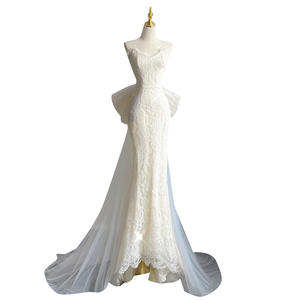 S16239R Nouveau Style Sortir Gaze Forêt Série Super Fée Queue De Poisson Dos Arc Doux Mince Robe De Soirée - Product Image 5