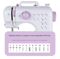 Mini machine à coudre électrique 505A, petite machine à coudre domestique portable, maquina de coser, mini machine à coudre surjeteuse