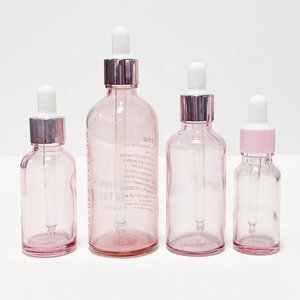 Flacon de sérum personnalisé pour soins de la peau 15ml 30ml 1oz 60ml 2oz 120ml 4oz, en verre Boston dépoli rose, bleu, noir mat, avec compte-gouttes pour <span class=keywords><strong>teinture</strong></span> - Product Image 6