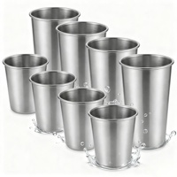 Gobelets Moioco, sans BPA, incassables, en métal 304, pour enfants et adultes, pour l'intérieur, l'extérieur, les pique-niques, les voyages, le camping
