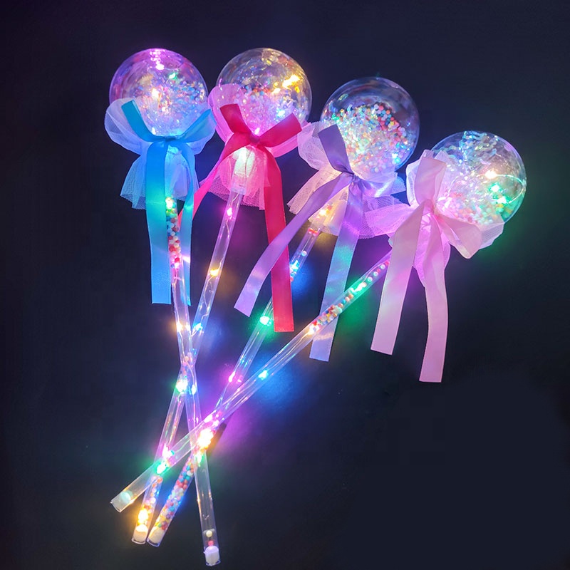 Круглая Красивая волшебная палочка, светящиеся палочки, мигающие игрушки для детей