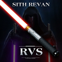 Sabre laser réaliste Darth Revan rouge avec poignée en métal pour duels intensifs, lame à changement de couleur infini, sabre laser LED pour cosplay, fêtes, cadeau
