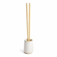 Baguettes jetables en bambou, longues et rondes, séparées, pour table de barbecue coréen, sûres pour les aliments