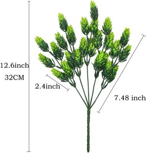 ต้นไม้เทียม1มัดพวงมาลัยดอกไม้ประดิษฐ์พุ่มใบไม้ปลอม<span class=keywords><strong>ดอก</strong></span>ไม้ประดิษฐ์สำหรับใช้ในร่ม - Product Image 4