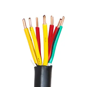KVVP 450/750V PVC Copper core Insulated PVC Sheathed Braided Shielded Control Cable