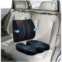 Coussin de siège ergonomique pour bureau/voiture en mousse à mémoire de forme à récupération lente, soutien lombaire et des hanches