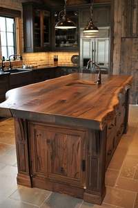 ตู้ไม้เนื้อแข็งสไตล์อังกฤษคลาสสิกที่ทันสมัยตู้เกาะห้องครัว - Product Image 3