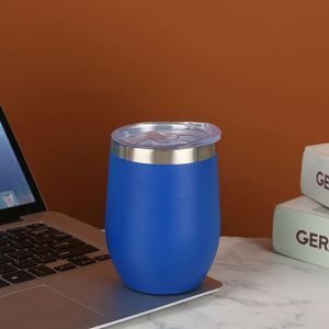 แก้วไวน์สแตนเลสทรงไข่สองชั้น ขนาด 12 ออนซ์/360 มล. พร้อมฝาปิด - Product Image 3
