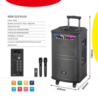 NDR-515 PLUS Nuevo Sistema de Sonido de 15 Pulgadas y 120W, Altavoces con Base de Madera para Cine en Casa, Sistema de Audio para el Hogar