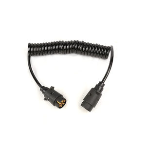 European N Type Trailer Cable 7 Ploe Coil Electrical 7 Core Power Cord <strong>Spiral</strong> 7 Pin Truck Cable/Spring <strong>Electric</strong> Cable - Product Image 3