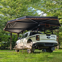 Abri de voiture autoportant en gros 2M 2.5M 270 °   Tente de camping latérale arrière imperméable pour voiture avec parois