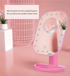 10X <strong>Magnifying</strong> 360 Rotation Double Sided Desk Vanity Makeup <strong>Mirror</strong> with LED <strong>Lights</strong> - Product Image 2