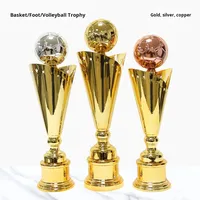SE7ART métal écologique gravé coulée Football trophée sur mesure basket-ball volley-ball compétition championnat haut de gamme