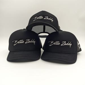 หมวกเบสบอลทรงโค้ง 5 แผงปักโลโก้ตามสั่ง พร้อมตาข่ายโฟมแบบ Trucker ดีไซน์สปอร์ตสำหรับทุกเพศ - Product Image 4