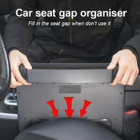 Organisateur de siège de voiture multifonctionnel en ABS pour volant et espace entre les sièges, avec plateau de repas intégré, style populaire