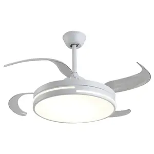 Ventilateur de plafond Led avec lumière, nouveau modèle, lame, télécommande, cache, vente en gros