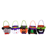 Sac fourre-tout citrouille sorcière Halloween pour enfants pour accessoires de déguisement de fête de bonbons de fête fournitures de fête décoratives