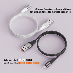 สายชาร์จ <span class=keywords><strong>VIDVIE</strong></span> คุณภาพสูง 1 เมตร 2 เมตร 3 เมตร สายถัก สายชาร์จ USB Lighting 3A ชาร์จเร็ว สายดาต้า ชาร์จโทรศัพท์ - Product Image 6