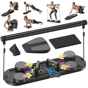 Kj Logra un <span class=keywords><strong>Abdomen</strong></span> Tonificado en Casa Tabla de Ejercicios Unisex Ecológica 7 en 1 con Rebote Automático que Facilita los Entrenamientos del Core - Product Image 1