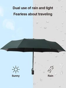 High Quality Fashion Foldable Double Layer Straight <b>Umbrella</b> 3 Fold Fully-Automatic <b>Windproof</b> UV Protection 8 - Product Image 2