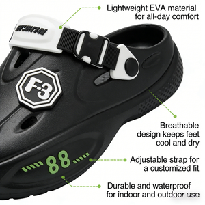 Sandales fermées antidérapantes <span class=keywords><strong>pour</strong></span> hommes, style <span class=keywords><strong>crocs</strong></span>, <span class=keywords><strong>pour</strong></span> l'intérieur, la maison, l'extérieur et la plage, collection été 2025, vente en gros, fabrication OEM - Product Image 5