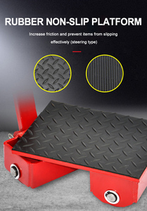 Structure de plate-forme à quatre roues portative de chariot à cargaison résistante de 8 tonnes avec l'appui de personnalisation d'OEM - Product Image 3
