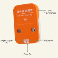 Modul Pelacakan Inframerah Qimayuan S14 3.3V-5V PH2.0 4-Pin untuk Proyek Pendidikan AI /ESP32