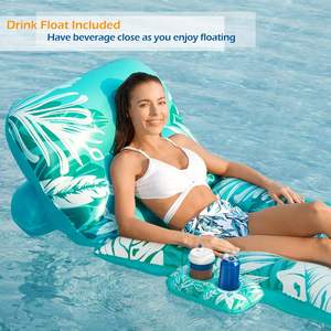 Flotador Inflable de PVC para Piscina con Portavasos y Reposacabezas para Adultos de MAKE WAVES - Product Image 4