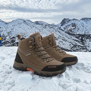รองเท้าเดินป่าผู้ชายแบบปรับแต่งได้จากโรงงานโดยตรง ขายดี รองเท้าบูทหิมะแบบกันความร้อน ซับแรงกระแทก - Product Image 1