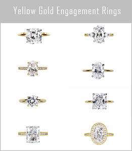 18Kゴールドカスタムエンゲージリングダイヤモンド2カラットマーキスソリティアモアッサナイトリングバンド女性用ウェディングデザイン - Product Image 5