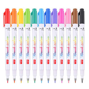Ensemble de 12 stylos marqueurs à pointe pinceau à encre à base d'eau, pour l'art, le <span class=keywords><strong>calligraphie</strong></span>, le journaling et le lettering - Product Image 2